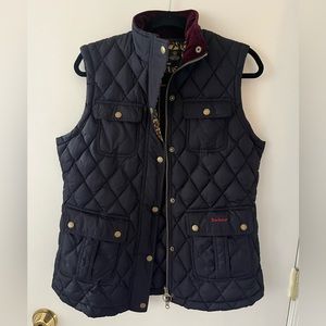 Navy Blue Barbour vest